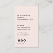 CARTE DE VISITE SOIRÉE DE SOIRÉE BLANCHE SOUFFLE ET ÉLÉGANTE SOIRÉ (Dos)