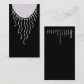 Carte De Visite Soirée hors série 9 Black Gown et Bijoux (Devant / Derrière)