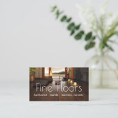 Carte De Visite Sol Construction en marbre de bois franc (Debout devant)