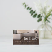 Carte De Visite Sol Construction en marbre de bois franc (Debout devant)