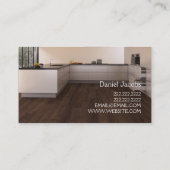 Carte De Visite Sol Construction en marbre de bois franc (Dos)