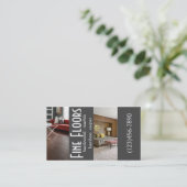 Carte De Visite Sol moderne Construction en marbre de bois franc (Debout devant)