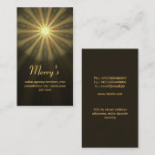 carte de visite solaire (Devant / Derrière)