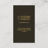 carte de visite solaire (Dos)