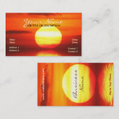 Carte de visite solaire (Devant / Derrière)