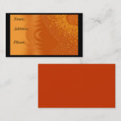 Carte de visite solaire (Devant / Derrière)