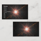 Carte de visite solaire de la vue 5 (Devant / Derrière)