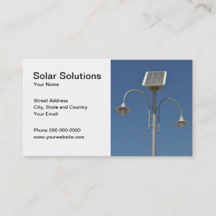 Carte de visite solaire de solutions