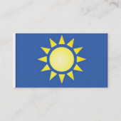 Carte de visite solaire jaune (Dos)
