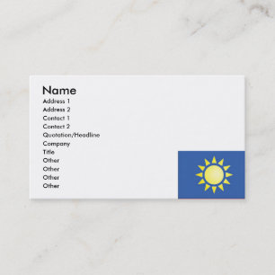 Carte de visite solaire jaune
