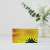 Carte de visite solaire souriant (Debout devant)