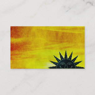 Carte de visite solaire souriant