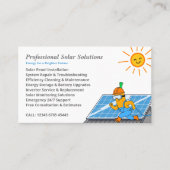 Carte De Visite Solar Panel Cleaning & Maintenance Services (Devant)