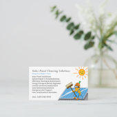 Carte De Visite Solar Panel Cleaning Services (Debout devant)