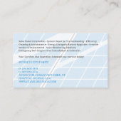 Carte De Visite Solar Panel Cleaning Services (Dos)