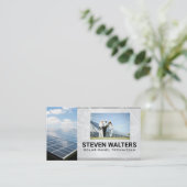 Carte De Visite Solar Panel | Energy Technicians (Debout devant)