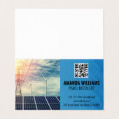 Carte De Visite Solar Panels | Tech Logo | Energy (Extérieur déplié)