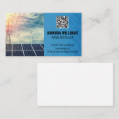 Carte De Visite Solar Panels | Tech Logo | Energy (Devant / Derrière)