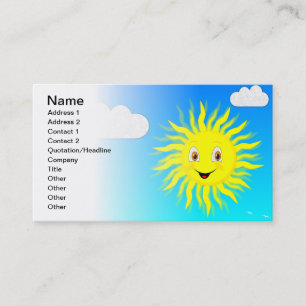 Carte De Visite Soleil