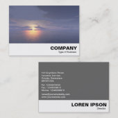 Carte De Visite Soleil (Devant / Derrière)