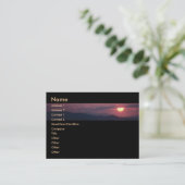 Carte De Visite Soleil (Debout devant)