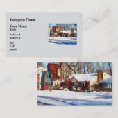Carte De Visite Soleil après la neige (Devant / Derrière)