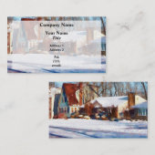 Carte De Visite Soleil après la neige (Devant / Derrière)