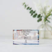 Carte De Visite Soleil après la neige (Debout devant)