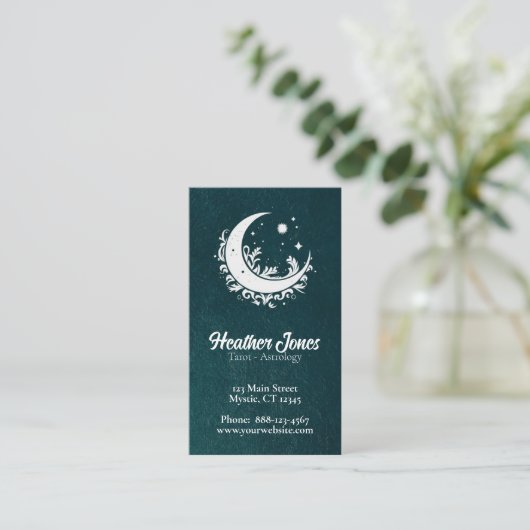 Carte De Visite Soleil céleste et lune (Debout devant)