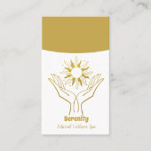 Carte De Visite Soleil céleste holistique et lune (Devant)