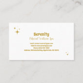 Carte De Visite Soleil céleste holistique et lune (Dos)