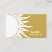 Carte De Visite Soleil céleste holistique et lune (Devant)