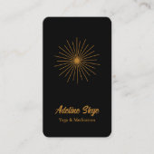 Carte De Visite Soleil céleste simple (Devant)