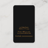 Carte De Visite Soleil céleste simple (Dos)