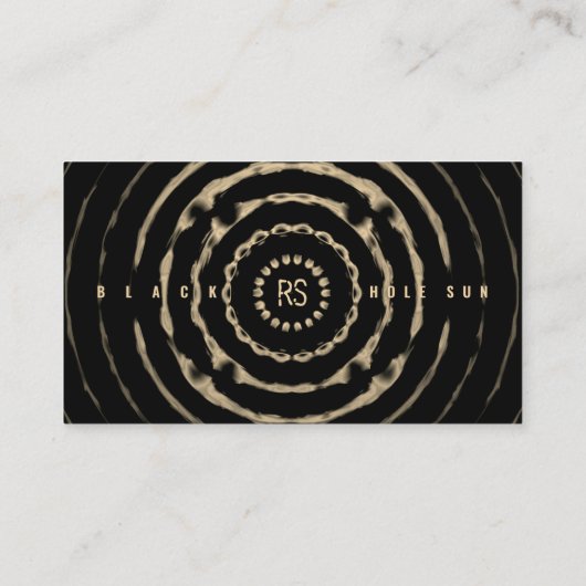 Carte de visite soleil du trou noir (Dos)