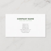 Carte De Visite Soleil et herbe - Services d'entretien de la pelou (Dos)