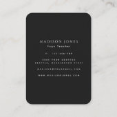 Carte De Visite Soleil et lune minimaux d'or (Dos)