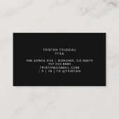 Carte De Visite Soleil Et Rayons Céleste (Dos)