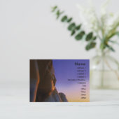 Carte de visite Soleil levant à l'Est (Debout devant)