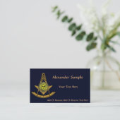 Carte De Visite Soleil masonique (Debout devant)