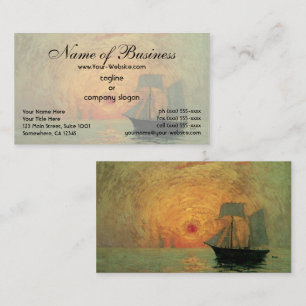 Carte De Visite Soleil rouge par Maxime Maufra