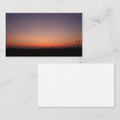 Carte De Visite soleil se lève rouge est belle (Devant / Derrière)