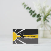 Carte De Visite Soleil/Soleil Énergie/Énergie de remplacement (Debout devant)