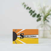 Carte De Visite Soleil/Soleil Énergie/Énergie de remplacement (Debout devant)