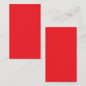 Carte De Visite Solid Red Background  (Devant / Derrière)