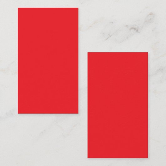 Carte De Visite Solid Red Background  (Devant / Derrière)