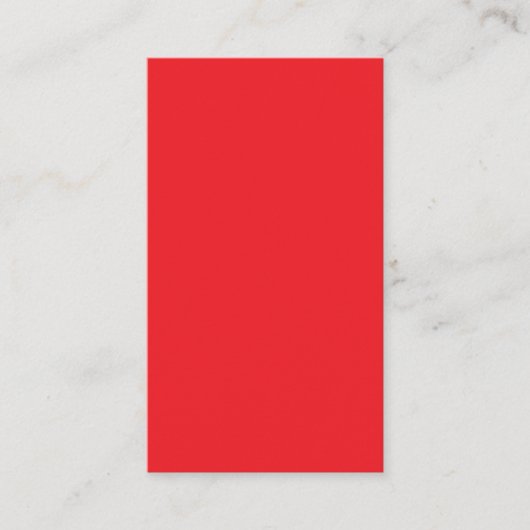 Carte De Visite Solid Red Background  (Devant)