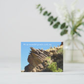 Carte De Visite Solide comme un rocher_Nous faisons aussi de beaux (Debout devant)