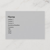 Carte De Visite Solide comme un rocher_Nous faisons aussi de beaux (Dos)