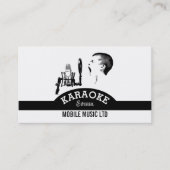 Carte De Visite Solo Singer, Karaoke Event Organizer (Devant)
